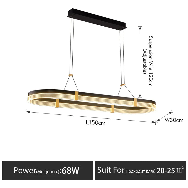Pendant Light - Modern Minimalist Dining Room Chandelier SW-36210894 - SWEET-LIGHTS