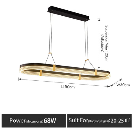 Pendant Light - Modern Minimalist Dining Room Chandelier SW-36210894 - SWEET-LIGHTS