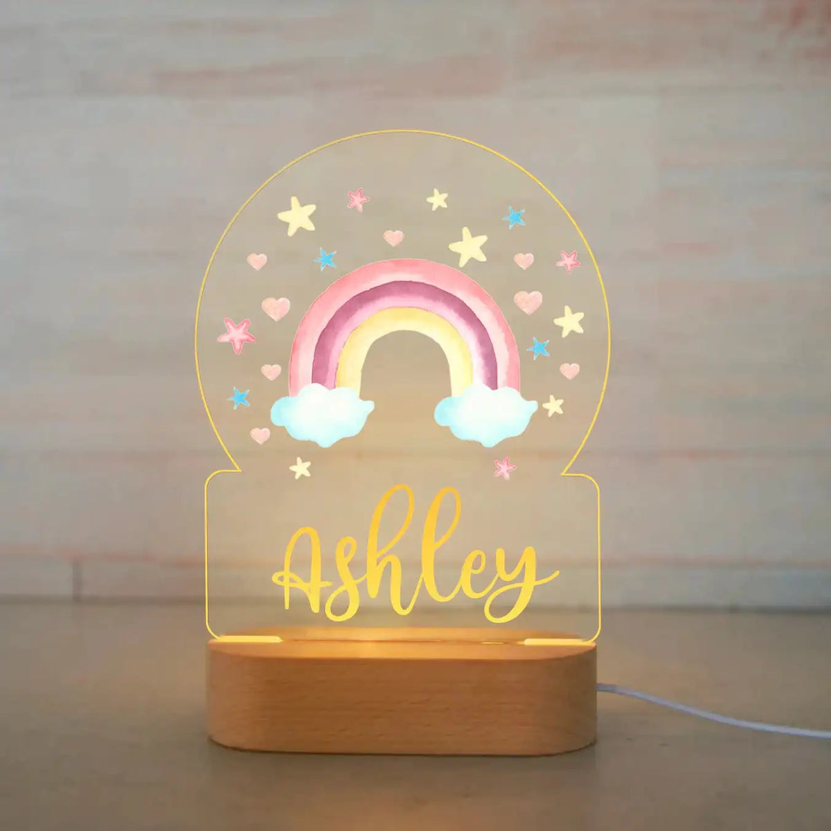 Children Lighting - Personalized Animal Night Light Custom Name Acrylic Lamp for Kids Bedroom SW-36210346 - SWEET-LIGHTS