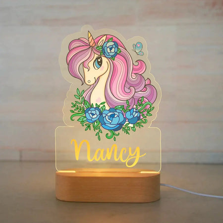 Children Lighting - Personalized Animal Night Light Custom Name Acrylic Lamp for Kids Bedroom SW-36210346 - SWEET-LIGHTS