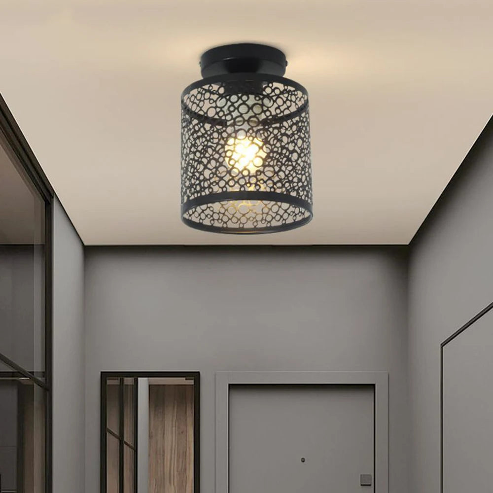 Ceiling Light - Modern Nordic Black Wrought Iron E27 LED For Kitchen Living Room Bedroom SW-36210578 - SWEET-LIGHTS