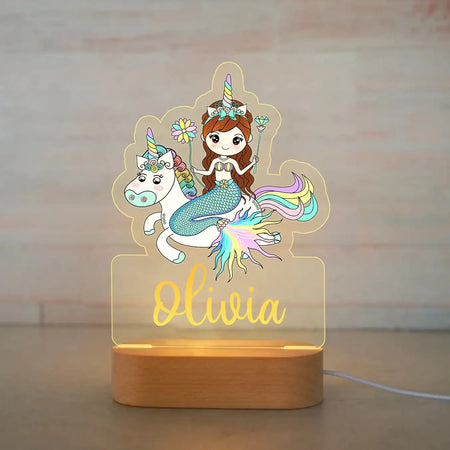 Children Lighting - Personalized Animal Night Light Custom Name Acrylic Lamp for Kids Bedroom SW-36210346 - SWEET-LIGHTS