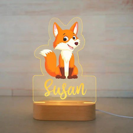 Children Lighting - Personalized Animal Night Light Custom Name Acrylic Lamp for Kids Bedroom SW-36210346 - SWEET-LIGHTS