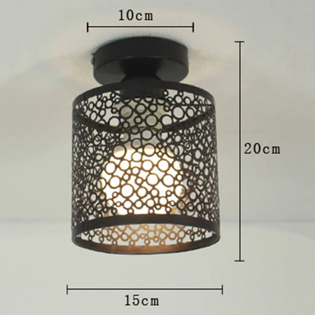 Ceiling Light - Modern Nordic Black Wrought Iron E27 LED For Kitchen Living Room Bedroom SW-36210578 - SWEET-LIGHTS