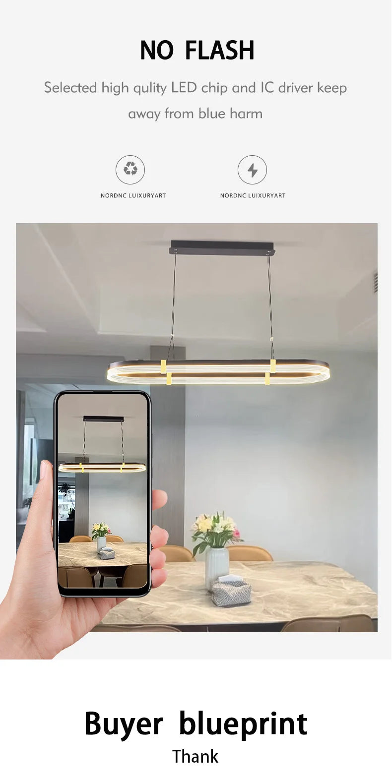 Pendant Light - Modern Minimalist Dining Room Chandelier SW-36210894 - SWEET-LIGHTS