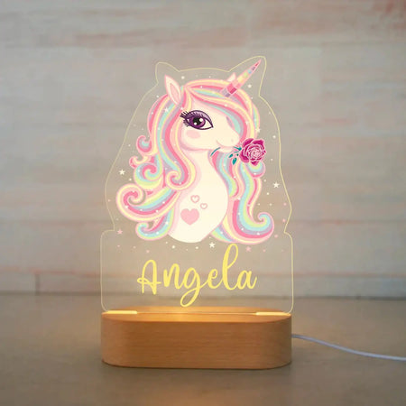 Children Lighting - Personalized Animal Night Light Custom Name Acrylic Lamp for Kids Bedroom SW-36210346 - SWEET-LIGHTS