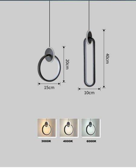 Pendant Light - Modern Room Decor Ring Lustres Luminaria SW-36210478 - SWEET-LIGHTS