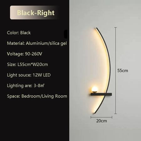 Wall Light - Bedside LED Wall Lamp Smart Remote Control Sconces Lighting for Bedroom Living Room Indoor SW-36210458 - SWEET-LIGHTS