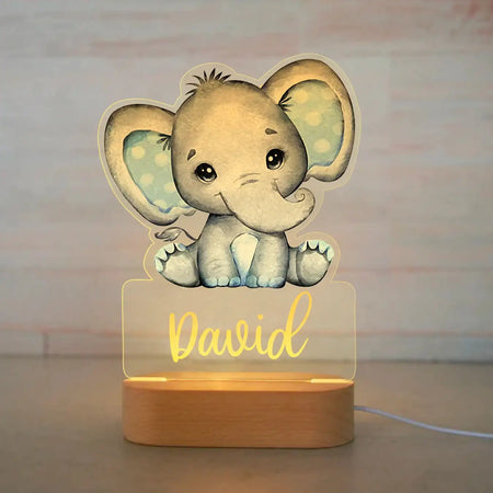 Children Lighting - Personalized Animal Night Light Custom Name Acrylic Lamp for Kids Bedroom SW-36210346 - SWEET-LIGHTS