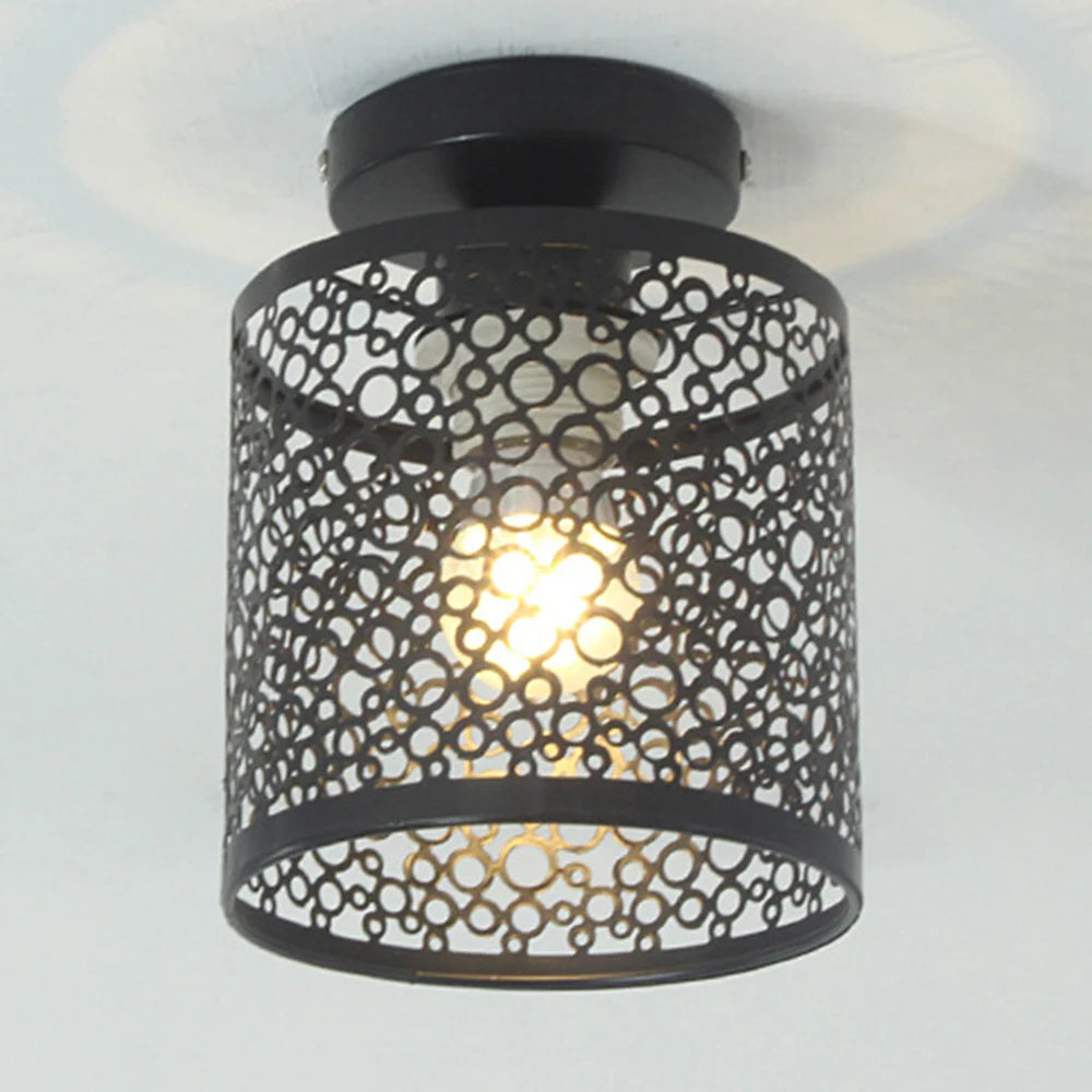 Ceiling Light - Modern Nordic Black Wrought Iron E27 LED For Kitchen Living Room Bedroom SW-36210578 - SWEET-LIGHTS
