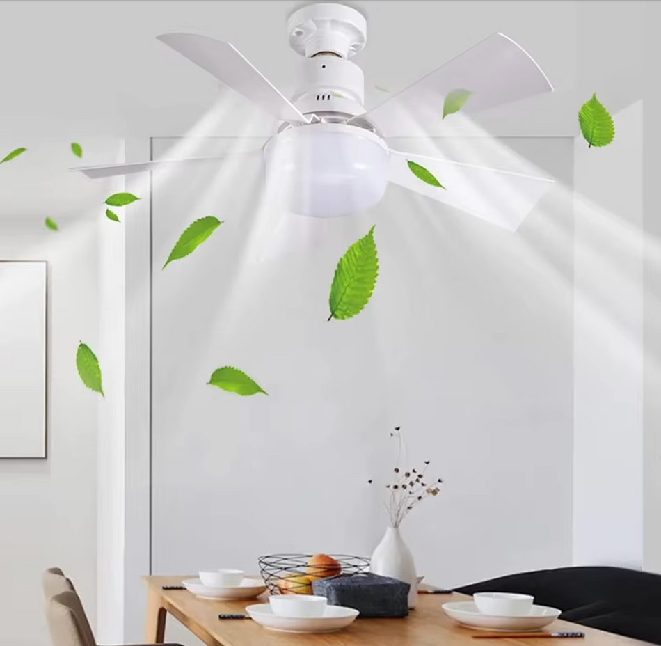 Fans - Smart 2 In 1 Ceiling Fan With Remote Control Energy-saving Lighting E27 SW-36210345 - SWEET-LIGHTS