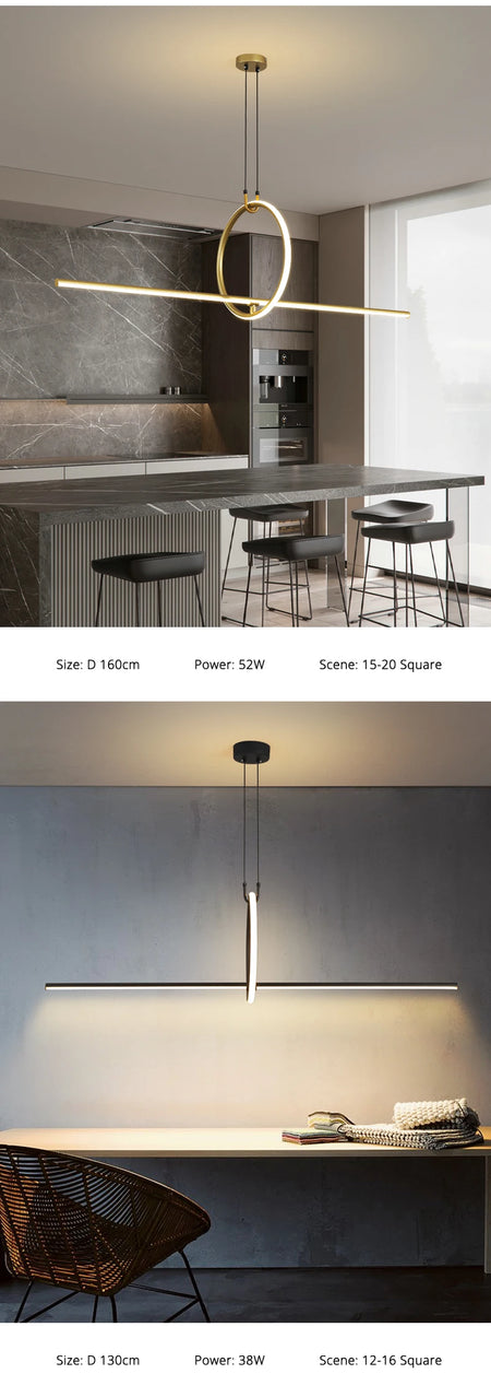 Pendant Light - Simple LED Chandelier for Indoor Spaces SW-36210457 - SWEET-LIGHTS