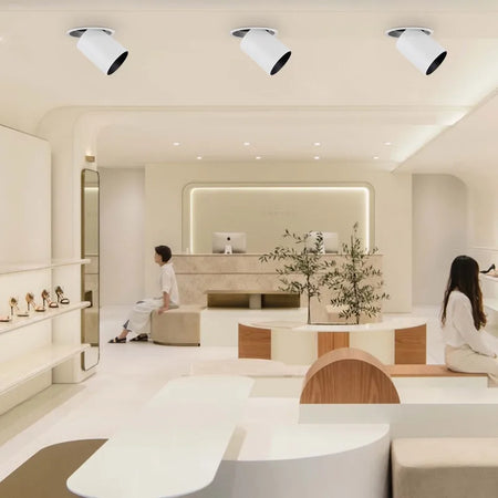 Spotlight - 1Pcs NEW Style LED Aluminum Recessed Rotating Downlight 9W12W15W18W20W24W Epistar Chip COB Ceiling Lamp AC85-265V SW-36210357 - SWEET-LIGHTS