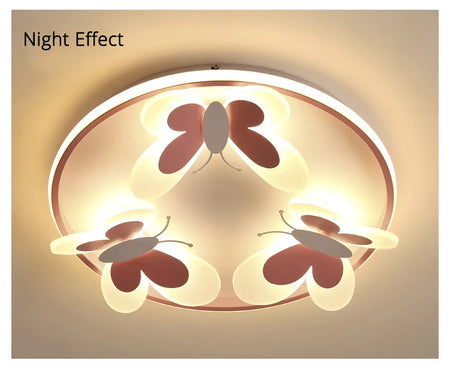 Children Lighting - Kids Ceiling Lamp Butterfly Pink Light SW-36210345 - SWEET-LIGHTS