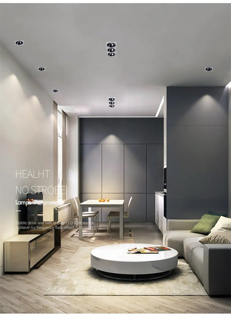 Spotlight - Anti Glare Led Downlight Dimmable Recessed Ceiling Light 7W 12W 15W AC85-265V SW-36214057 - SWEET-LIGHTS