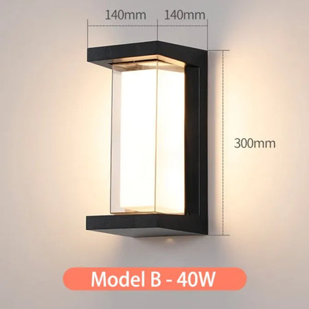 Outdoor Light - LED Motion Sensor Waterproof Wall Lamp IP65 SW-36210438 - SWEET-LIGHTS