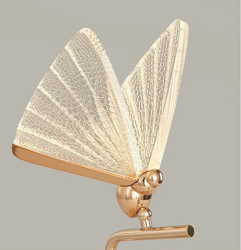 Table Lamp - Butterfly Lampshade Nordic Bedside Lamp Gold SW-36210456 - SWEET-LIGHTS