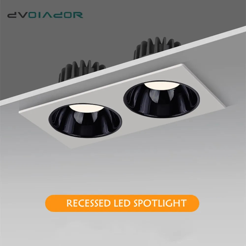Spotlight - Anti Glare Led Downlight Dimmable Recessed Ceiling Light 7W 12W 15W AC85-265V SW-36214057 - SWEET-LIGHTS