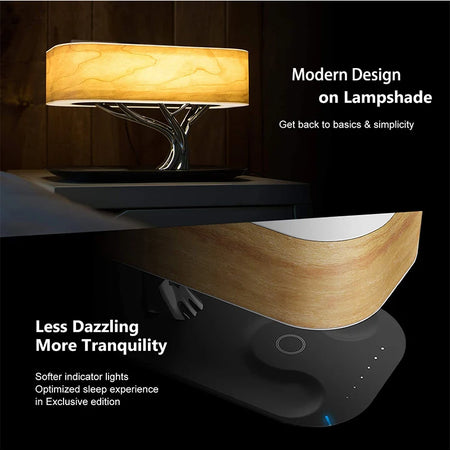 Table Lamp - Modern Led Table Lamp Dimmable Bluetooth Speaker Charger SW-36210034 - SWEET-LIGHTS