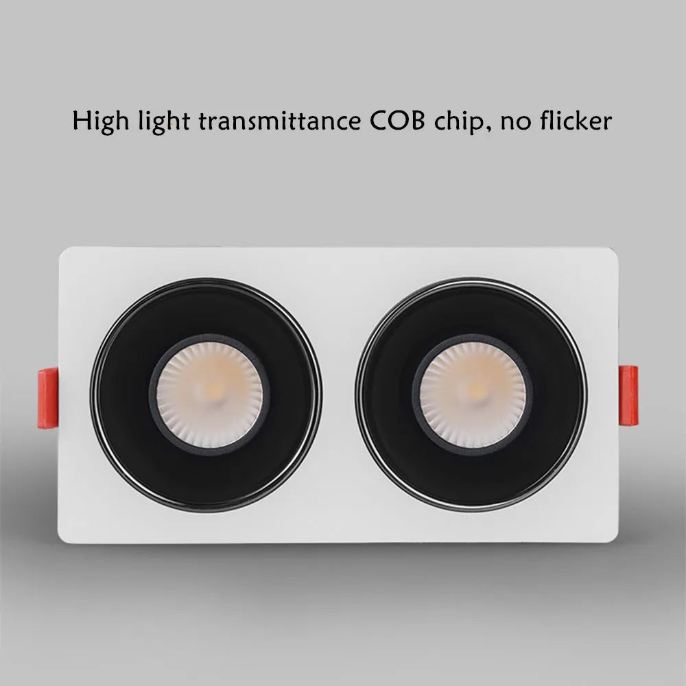 Spotlight - Anti Glare Led Downlight Dimmable Recessed Ceiling Light 7W 12W 15W AC85-265V SW-36214057 - SWEET-LIGHTS