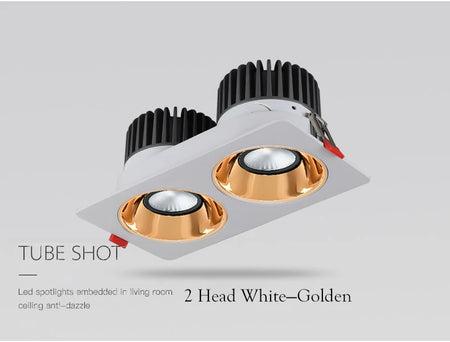 Spotlight - Anti Glare Led Downlight Dimmable Recessed Ceiling Light 7W 12W 15W AC85-265V SW-36214057 - SWEET-LIGHTS
