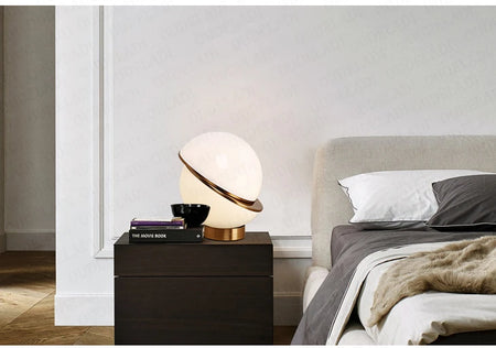 Table Lamp - Nordic Postmodern White Round Ball LED Fixture SW-36210457 - SWEET-LIGHTS