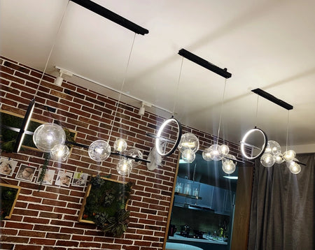 Pendant Light - Nordic LED Chandelier Clear Glass Ball Art Decor SW-36210457 - SWEET-LIGHTS