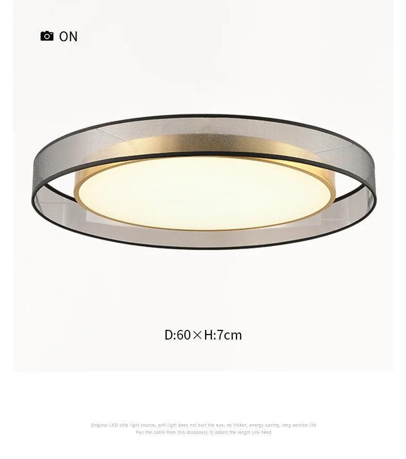 Ceiling Light - LED Ceiling Light All Copper Modern Round Design SW-36210347 - SWEET-LIGHTS