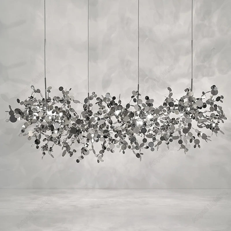 Chandelier - Modern LED Chrome Lamp for Dining Kitchen Bar SW-36210457 - SWEET-LIGHTS