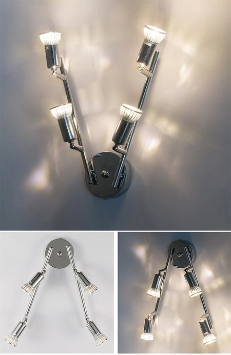 Spotlight - 4/6 Head LED Ceiling Light Rotatable 360 Degrees GU10 Spotlight Living Room Lighting SW-36214567 - SWEET-LIGHTS