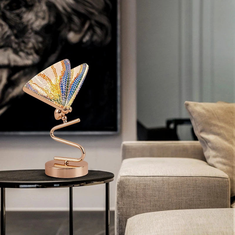 Table Lamp - Butterfly Lampshade Nordic Bedside Lamp Gold SW-36210456 - SWEET-LIGHTS