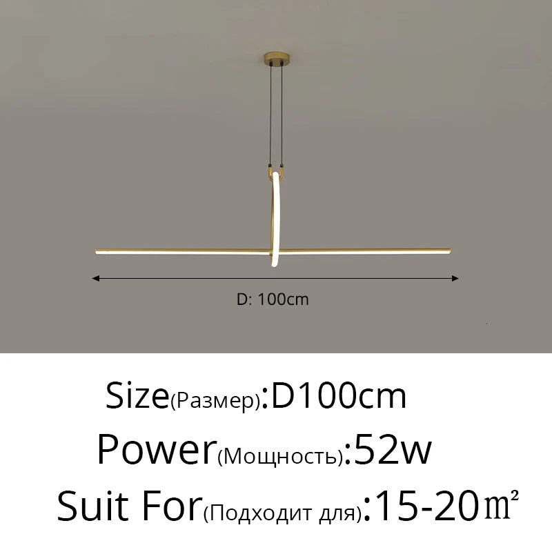 Pendant Light - Simple LED Chandelier for Indoor Spaces SW-36210457 - SWEET-LIGHTS