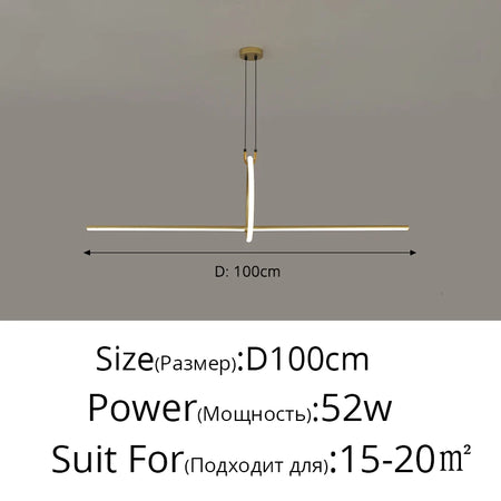 Pendant Light - Simple LED Chandelier for Indoor Spaces SW-36210457 - SWEET-LIGHTS