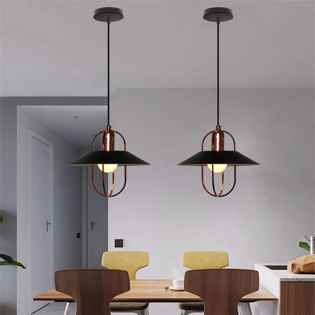 Pendant Light - Modern Hanging Wood Aluminium E27 for Dining Room Black Decor SW-36210345 - SWEET-LIGHTS