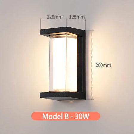 Outdoor Light - LED Motion Sensor Waterproof Wall Lamp IP65 SW-36210438 - SWEET-LIGHTS