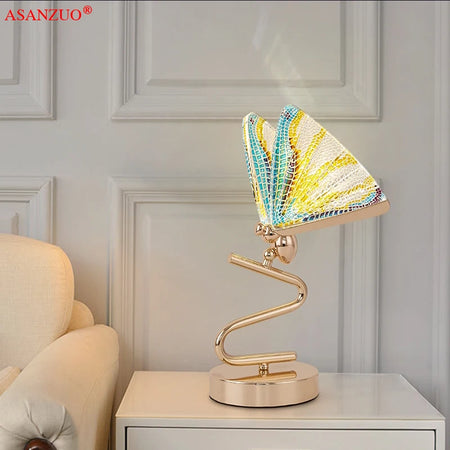 Table Lamp - Butterfly Lampshade Nordic Bedside Lamp Gold SW-36210456 - SWEET-LIGHTS