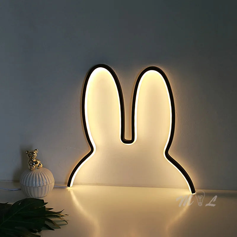 Children Lighting - Rabbit Led Night Light Modern USB Desk Lamp for Kid Room Light SW-36210347 - SWEET-LIGHTS