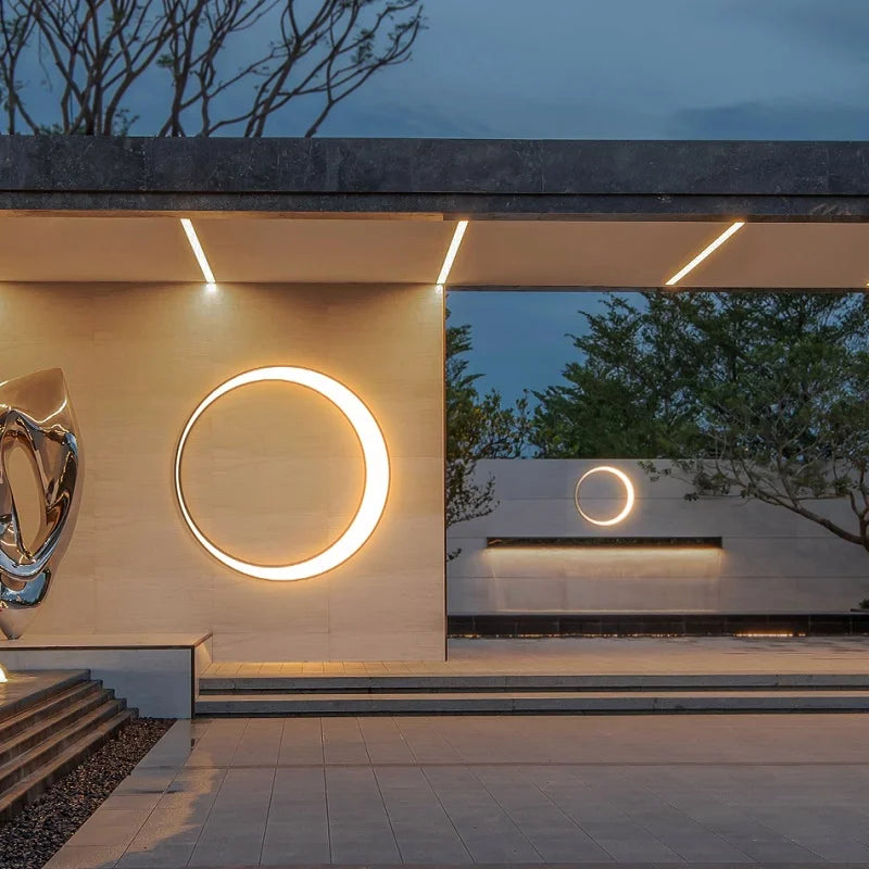 Outdoor Light - Modern Wall Light, IP65 Waterproof, Round, Stainless Steel, Creative Porch Trim SW-36210924 - SWEET-LIGHTS