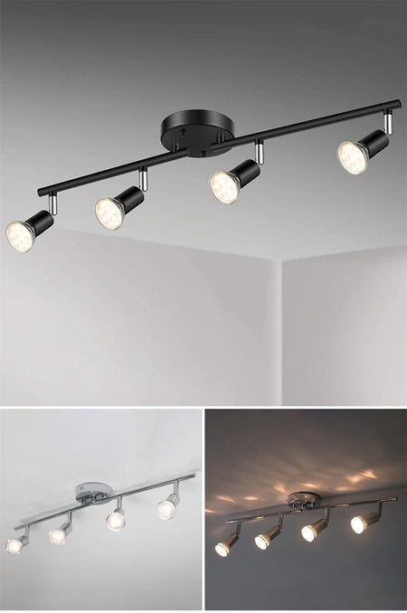 Spotlight - 4/6 Head LED Ceiling Light Rotatable 360 Degrees GU10 Spotlight Living Room Lighting SW-36214567 - SWEET-LIGHTS