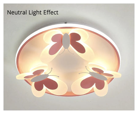 Children Lighting - Kids Ceiling Lamp Butterfly Pink Light SW-36210345 - SWEET-LIGHTS