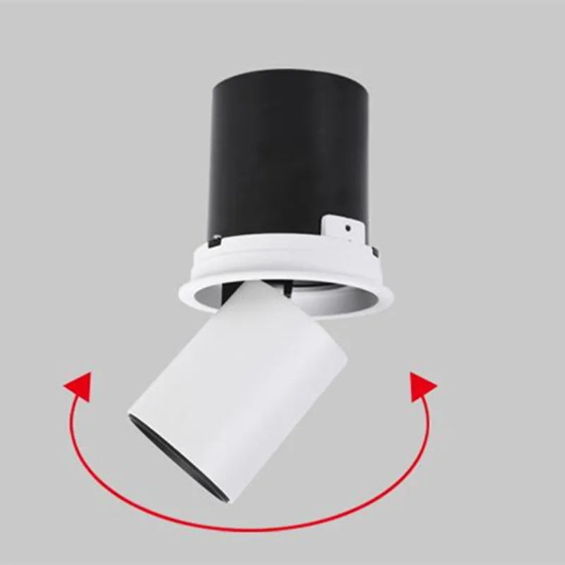 Spotlight - 1Pcs NEW Style LED Aluminum Recessed Rotating Downlight 9W12W15W18W20W24W Epistar Chip COB Ceiling Lamp AC85-265V SW-36210357 - SWEET-LIGHTS