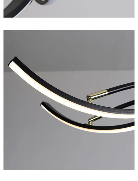 Ceiling Light - MDWELL Matte Black/White Modern LED Ceiling Lights for Living Room Bedroom Adjustable Lamp SW-36210345 - SWEET-LIGHTS