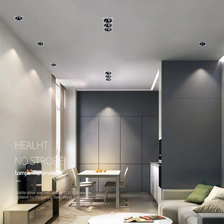 Spotlight - Anti Glare Led Downlight Dimmable Recessed Ceiling Light 7W 12W 15W AC85-265V SW-36214057 - SWEET-LIGHTS