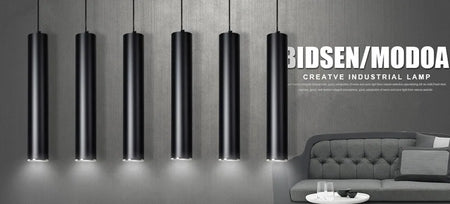 Pendant Light - LED Dimmable Long Tube Cylinder Lamp SW-36210345 - SWEET-LIGHTS