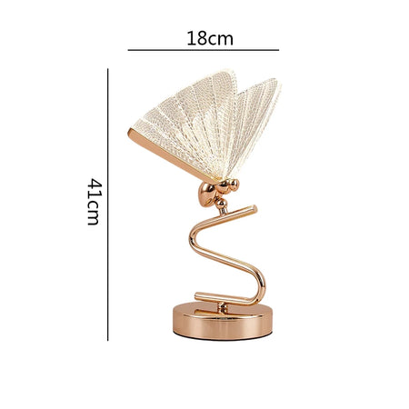 Table Lamp - Butterfly Lampshade Nordic Bedside Lamp Gold SW-36210456 - SWEET-LIGHTS