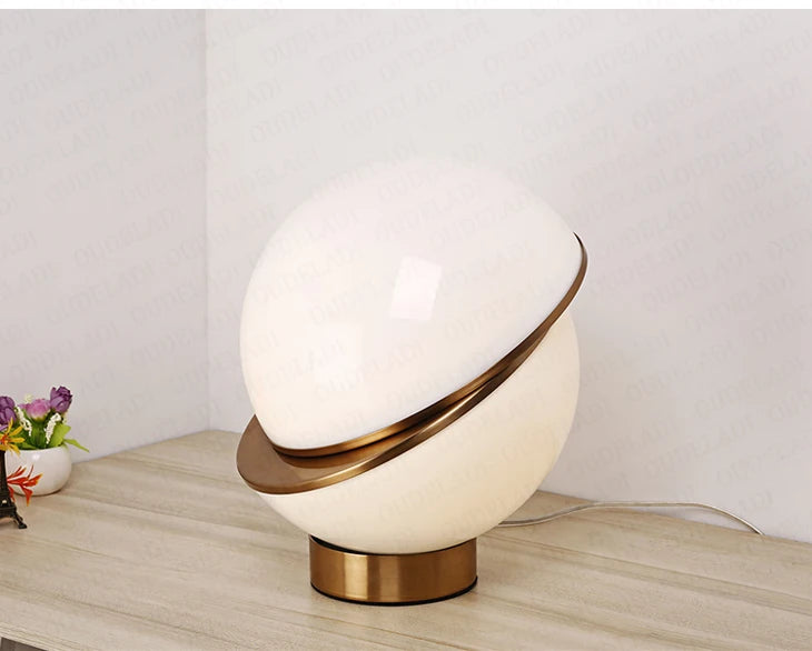 Table Lamp - Nordic Postmodern White Round Ball LED Fixture SW-36210457 - SWEET-LIGHTS