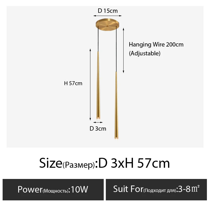 Pendant Light - Bedroom Bedside Chandelier Light Luxury Post-Modern Minimalist Nordic Small Chandelier SW-36210789 - SWEET-LIGHTS
