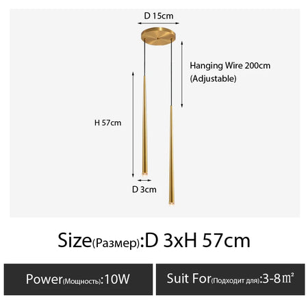 Pendant Light - Bedroom Bedside Chandelier Light Luxury Post-Modern Minimalist Nordic Small Chandelier SW-36210789 - SWEET-LIGHTS