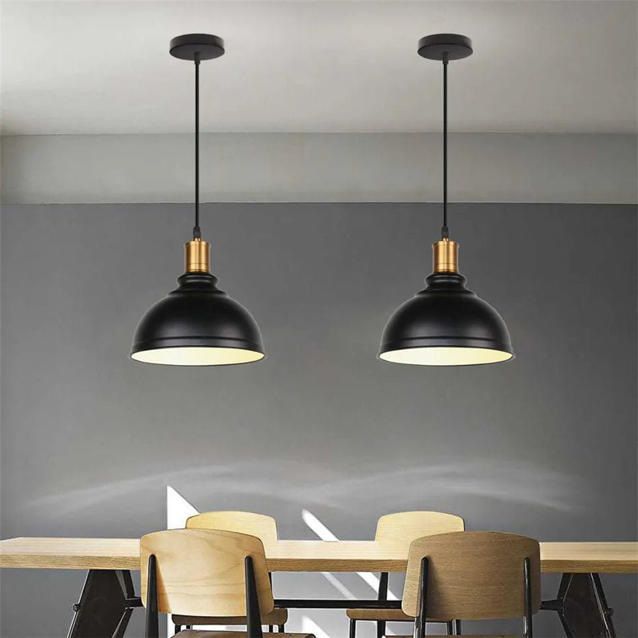 Pendant Light - Modern Hanging Wood Aluminium E27 for Dining Room Black Decor SW-36210345 - SWEET-LIGHTS