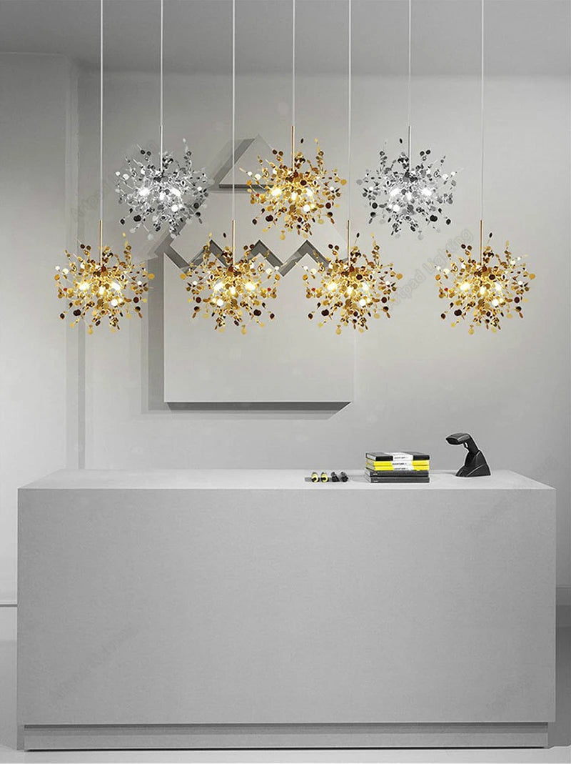 Chandelier - Modern LED Chrome Lamp for Dining Kitchen Bar SW-36210457 - SWEET-LIGHTS